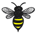 Scrubbin Not Buggin bee logo
